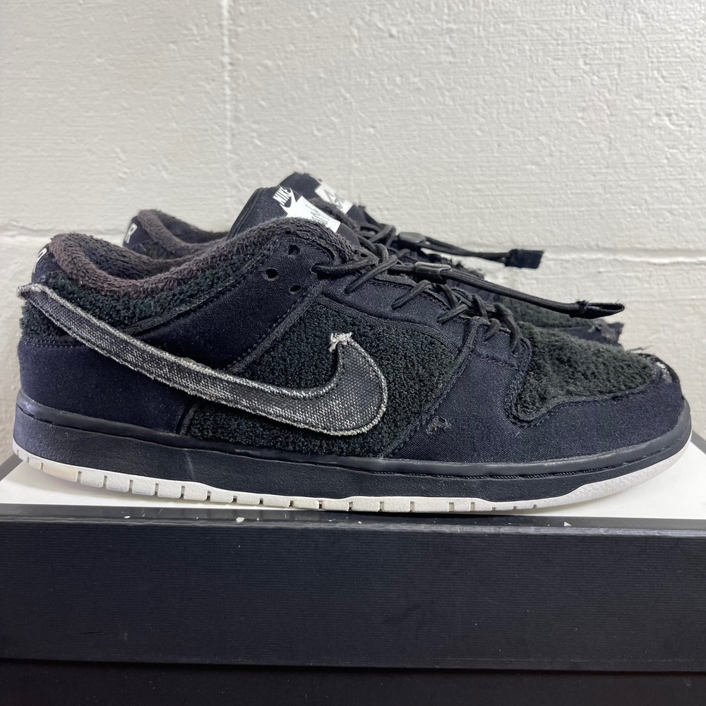 Nike SB Dunk DH7756-010 Low‎ Pro Gnarchunters Black White Skate Shoes Men's 13